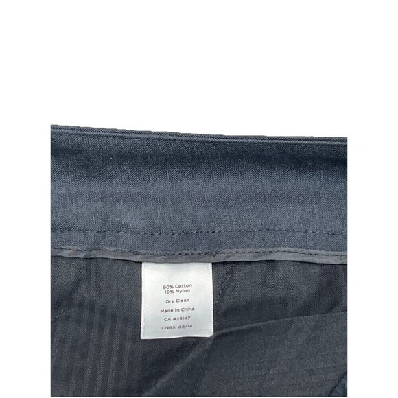 Talbots Curvy Fit Crop Pants 12 Black White Stripe Hem Pockets High Rise New - Picture 9 of 16